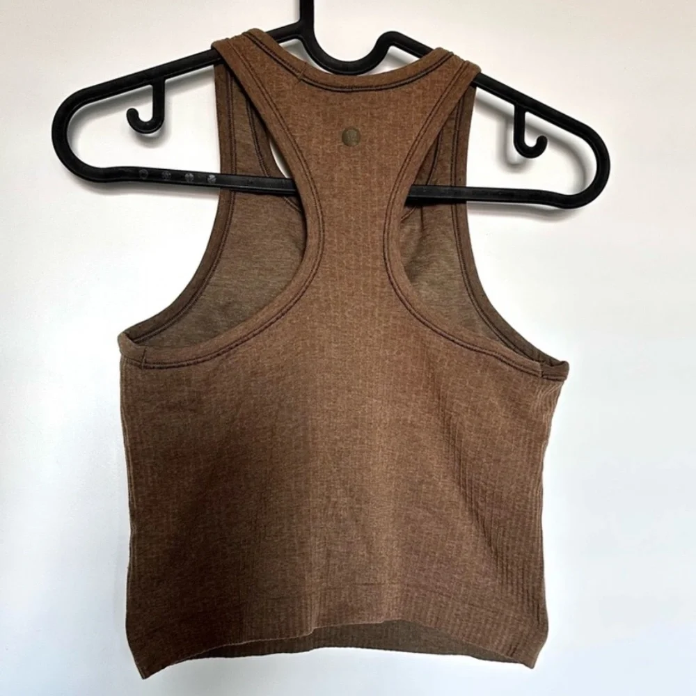 Lululemon Ebb to Street Cropped Racerback Tank Top Light Support, B/C Cup - Picture 2 of 5